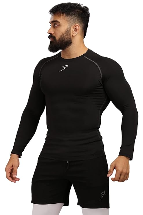 FUAARK Men’s Full Sleeve Compression T-Shirt