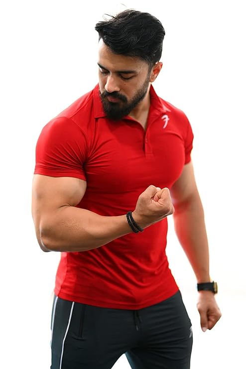 FUAARK Men’s Slim Fit Polo T-Shirt