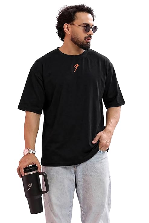 FUAARK Mens Iconic Oversized Poly-Cotton-Elasto T-Shirt
