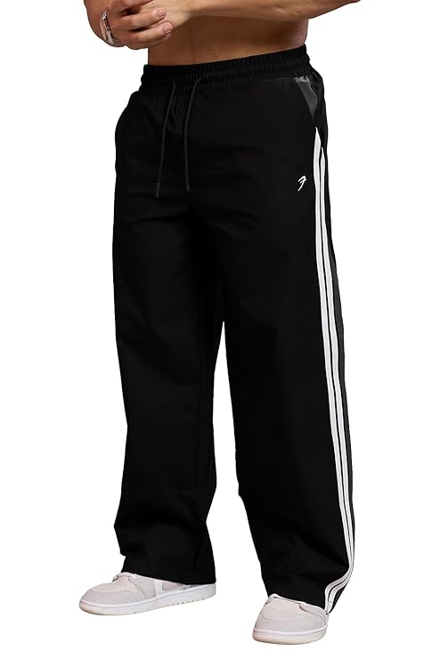 FUAARK Mens Glide Loose Fit Poly-Elasto Track Pant