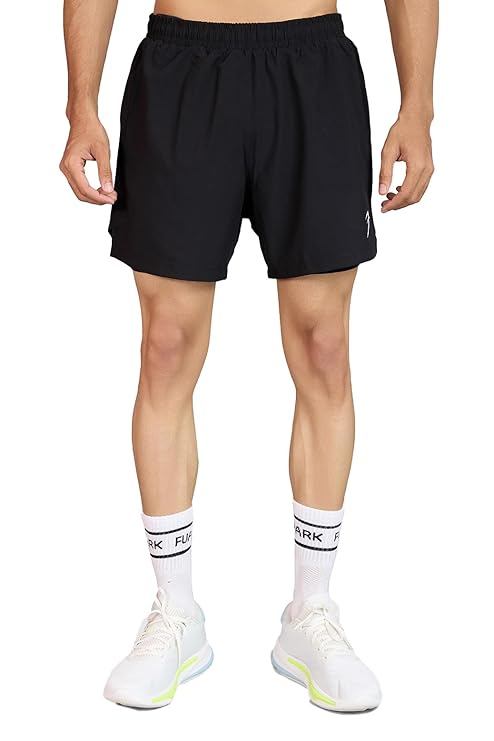 FUAARK Men Regular Fit 5″ Dual Layer Training or Gym Sports Shorts
